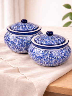 Blue Pottery Handi